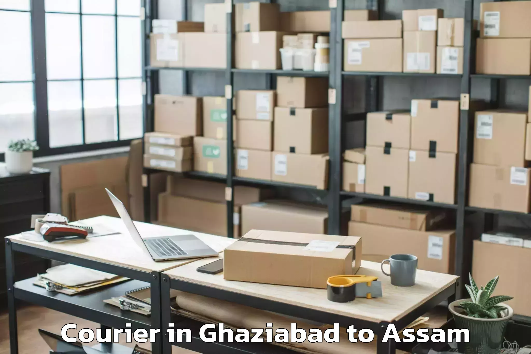 Easy Ghaziabad to Hamren Courier Booking